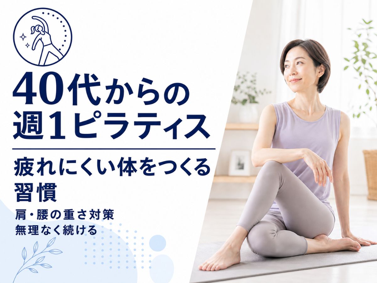 40代からのマシンピラティスで疲れにくい体づくりを解説するコラム