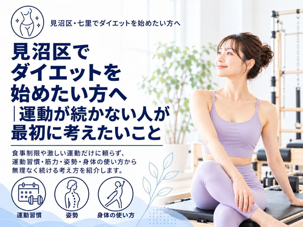 見沼区でダイエットを始めたい方へ運動が続かない人が最初に考えたいことを紹介するコラム